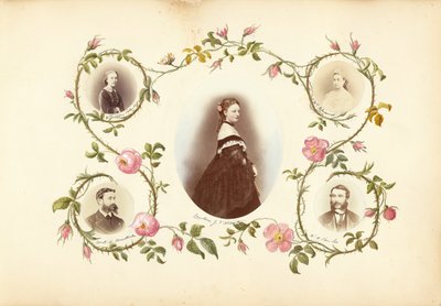 マダム B アルバム、1870 年代。 作： Marie Blanche Hennelle Fournier