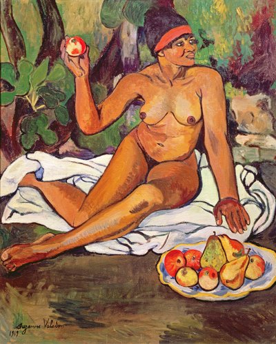 若き半身女性 作： Marie Clementine (Suzanne) Valadon