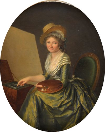 イーゼルの自画像。 作： Marie Elisabeth Lemoine