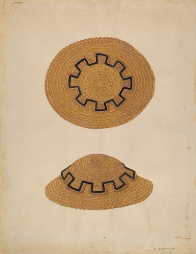 子供用帽子、1936年 作： Marie Famularo