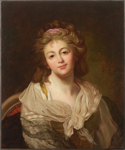 自画像、18世紀の後半。 作： Marie Genevieve Bouliard