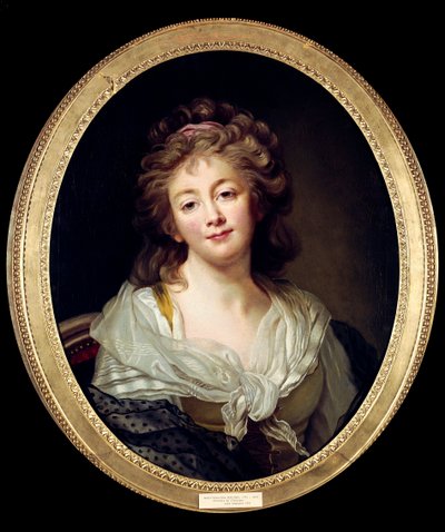 自画像。マリー・ジュヌヴィエーヴ・ブリアール（1772-1819）の絵画 作： Marie Genevieve Bouliard