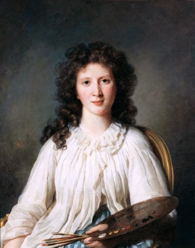 仏：ルノワール夫人アデライド・ビナールの肖像（1769-1832）、画家 アレクサンドル・ルノワールの妻アデライド・ビナールの肖像 作： マリー・ジュヌビエーブ・ブリアール