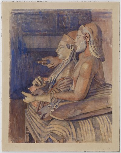 ルーブル美術館のエトルリアの石棺 作： Marie Henriques