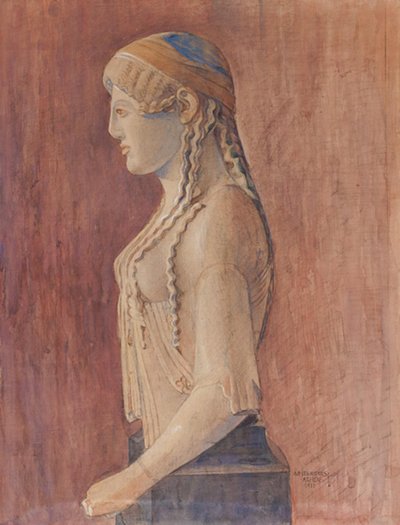 少女、「Euthydikos koren」 (アクロポリス博物館 inv. 686) 作： Marie Henriques