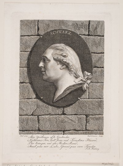 俳優 F. シュワルツ 作： Marie Jeanne Clemens