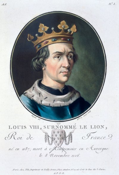 フランス王ルイ8世（「ライオン」の異名を持つ）、1790年 作： Marie Jeanne Louise Francoise Suzanne Champion
