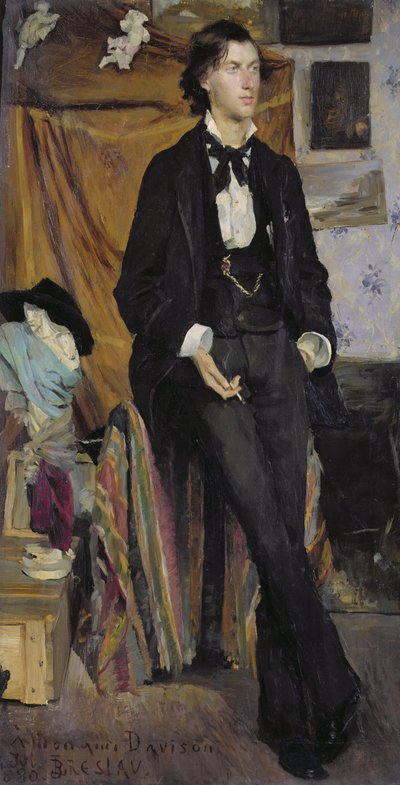 ヘンリー・デイヴィソンの肖像、1880 作： Marie Louise Catherine Breslau