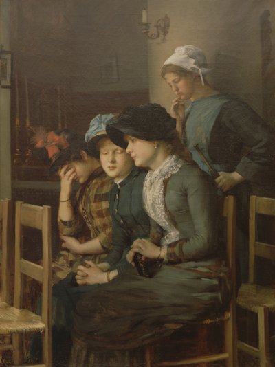 ガチョウの少女（キャンバスに油彩） 作： Marie Mrs Dujardin Beaumetz Petiet