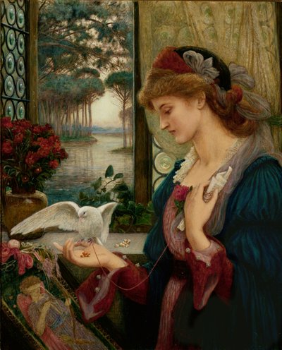 愛の使者 作： Marie Spartali Stillman