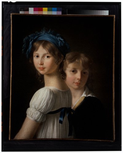 妹と弟の肖像 作： Marie Victoire Lemoine