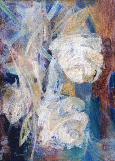 白いバラ、2023年（デジタル写真） 作： Marina Falco