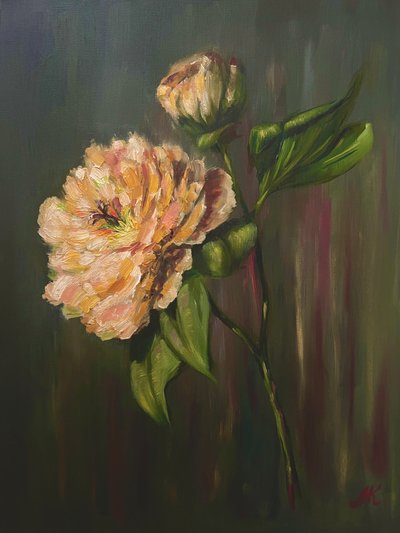 優雅な花柄の牡丹 作： Marina Kozyr