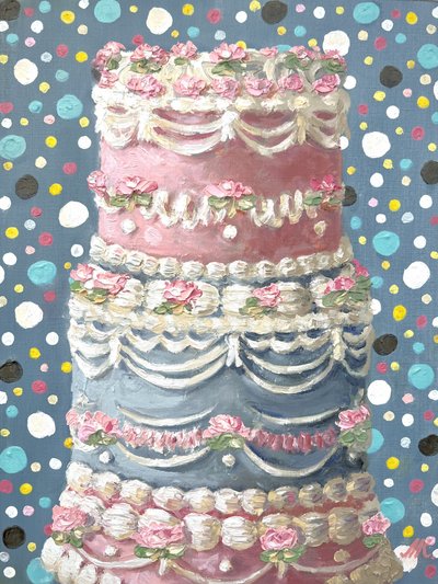パステルローズケーキ 作： Marina Kozyr
