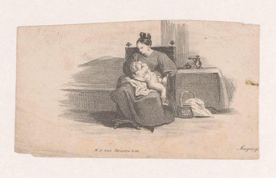 子供を持つ母 作： Marinus Adrianus van Straten