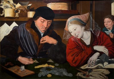銀行家とその妻 作： Marinus van (follower of) Reymerswaele