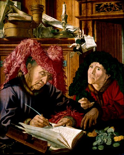 2人の納税者、1540年頃 作： Marinus van Reymerswaele