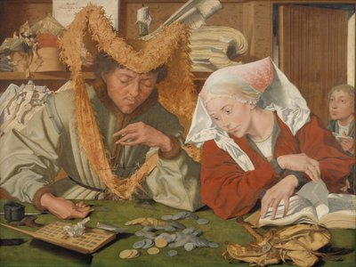 商人とその妻 作： Marinus van Reymerswale