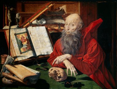 聖ジェローム、1547 作： Marinus van Roejmerswaelen