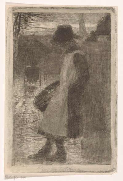 通りの女の子 作： Marinus van der Maarel