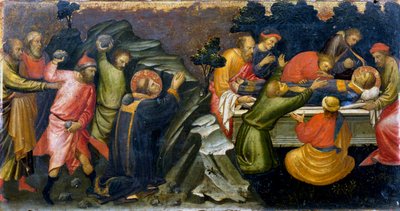 キリスト教最初の殉教者、聖ステファノの石打ちと埋葬（c36）c1394-1424 作： Mariotto di Nardo