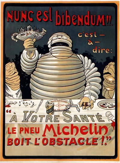 ヌンク・エスト・ビベンダム」ミシュラン 作： マリウス (1867 1946) ロシヨン