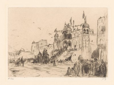 ジェイポールの通り 作： Marius Bauer (signed by artist)