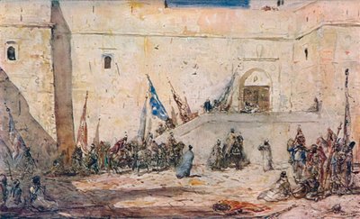 祭りの日」1910年頃 作： Marius Bauer