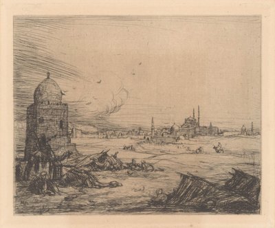 モスクのある街の景色 作： Marius Bauer
