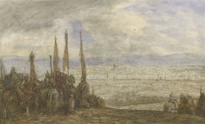 エルサレム前のトルコ軍 作： Marius Bauer