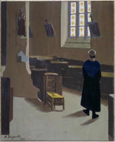 教会の女性 作： Marius Borgeaud