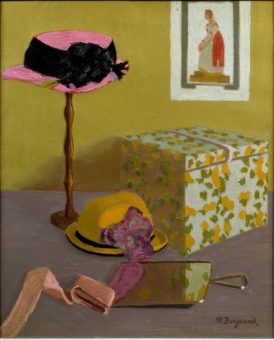 帽子のある静物 作： Marius Borgeaud