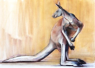 ビッグレッド（カンガルー）、2014年 作： Mark Adlington