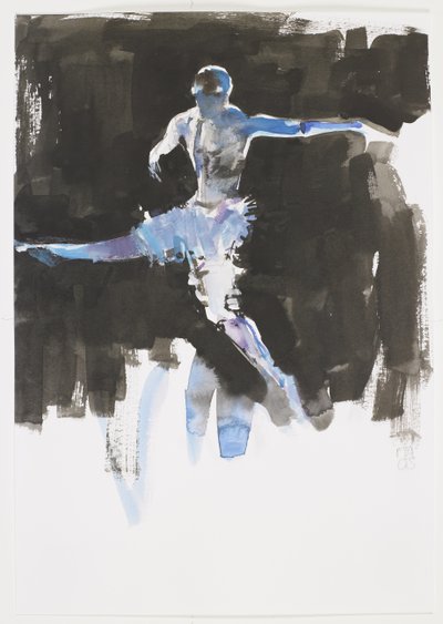 ダンス（紙にインクとトイレ） 作： Mark Adlington