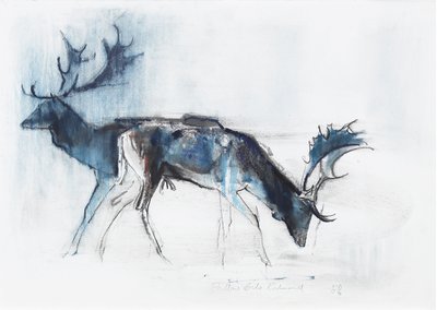 ファローバックス、リッチモンド、2006年（紙に炭とコント） 作： Mark Adlington