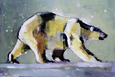 Ice Bear、1998（紙のミクストメディア） 作： Mark Adlington