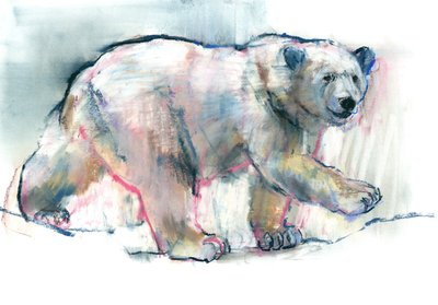 ピンク、2016年（紙にパステルとパステルを含む） 作： Mark Adlington
