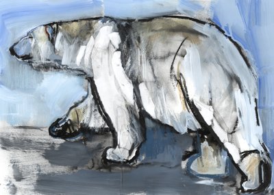 Polar、2013年（紙にミクストメディアとコラージュ） 作： Mark Adlington