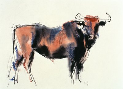 レッドブル、1998（紙に黒鉛、コンテ、木炭） 作： Mark Adlington