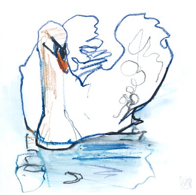 白鳥の湖、2021年 作： Mark Adlington