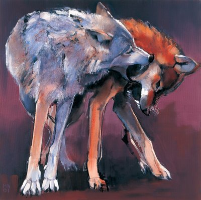 2001年の2人の狼（275217も参照） 作： Mark Adlington