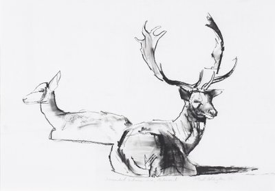 予期せぬ秋の日（木炭） 作： Mark Adlington