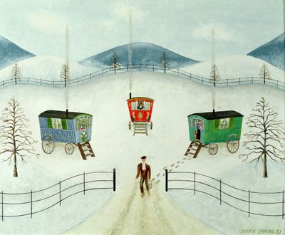 雪のジプシーキャラバン 作： Mark Baring