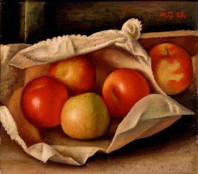 袋に入ったリンゴ、1925年 作： Mark Gertler