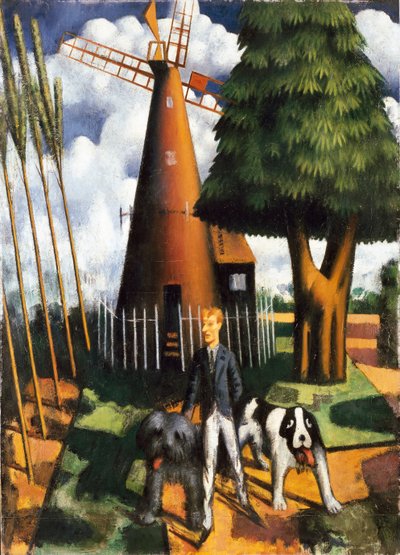 ギルバート・カナンと彼の工場、1916年 作： Mark Gertler