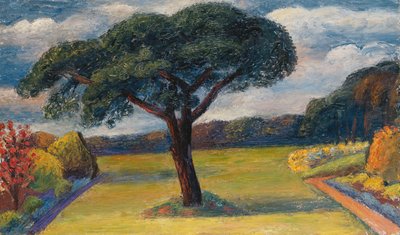 ハウトボア、ノーフォーク、1936年頃（キャンバスに油彩） 作： Mark Gertler