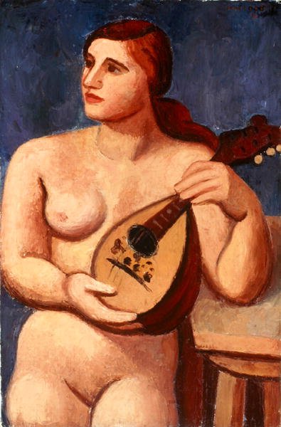 ヌード・ウィズ・マンドリン 作： Mark Gertler