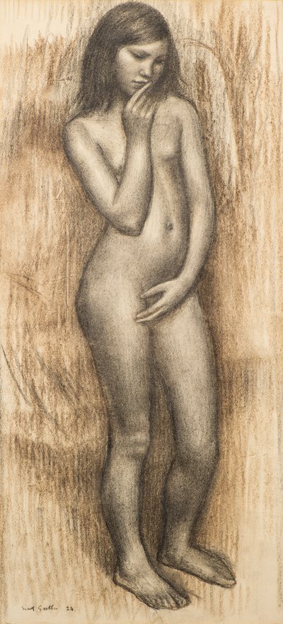 立っている少女の研究 作： Mark Gertler