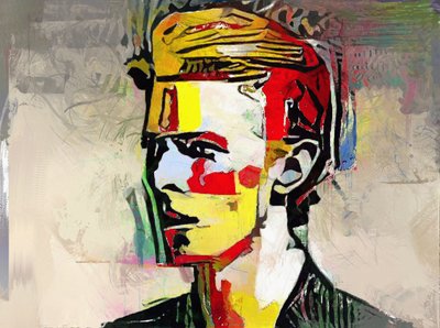 ピカソの再構築 - デヴィッド・ボウイ（絵画） 作： マーク・ゴードン