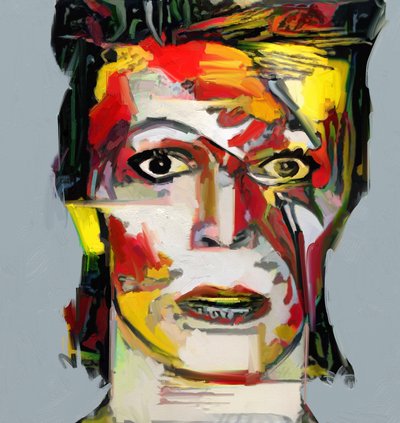 ピカソの再構築 - デヴィッド・ボウイ2（絵画） 作： マーク・ゴードン